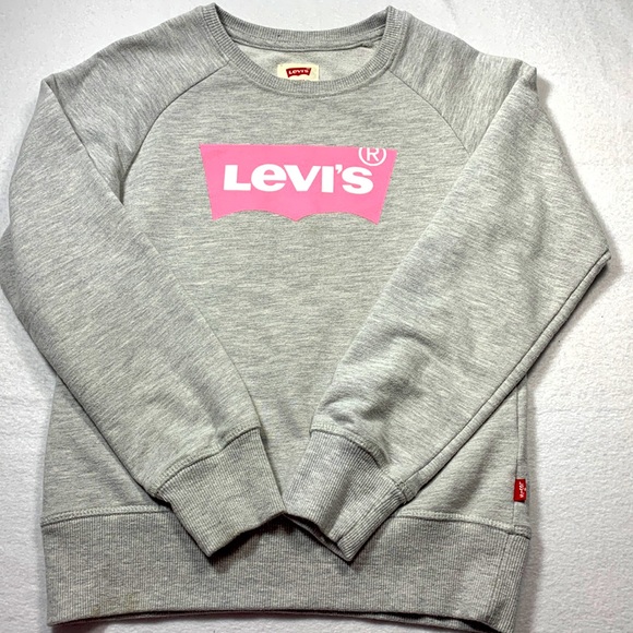 Levi's Sweatshirt Pink Logo - Kids Medium 10-12yr old - Picture 1 of 5